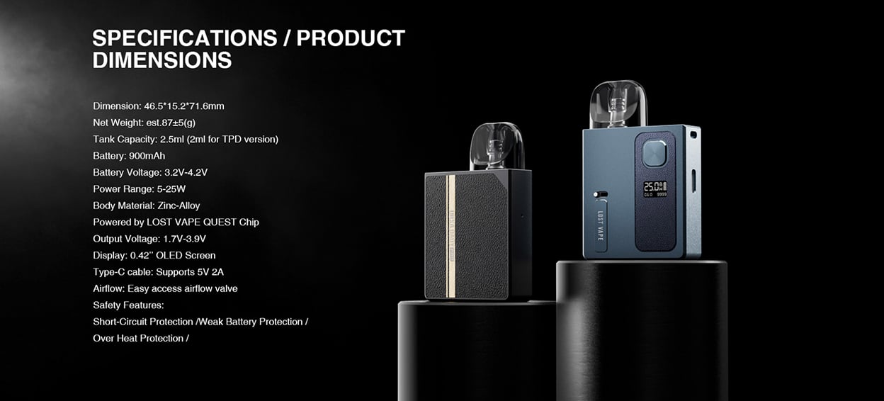 Lost Vape Ursa Baby Pro Pod System Kit 900mAh 2.5ml 10