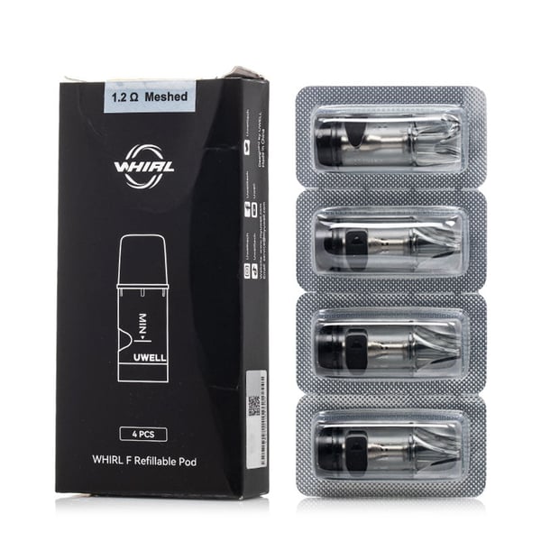 UWELL Whirl F Refillable Pod Cartridge 2ml (4Pcs/Pack)