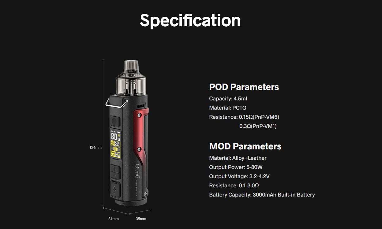 Voopoo Argus Pro Pod Mod Kit 3000mAh 4.5ml 16