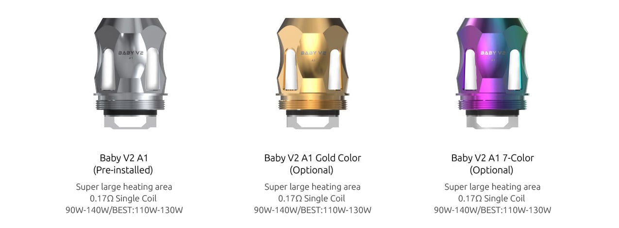 Smok Baby V2 Coil for Stick V9 Max Kit,Stick V9 Kit,TFV8 Baby V2 Tank,R-kiss Kit,Species Kit(3pcs/pack) 1