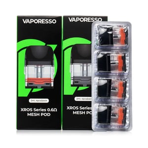 Vaporesso Xros Series Pod Cartridge for Xros / Xros 2 / Xros Mini / Xros 3 / Xros 3 Mini / Xros Nano / Xros 3 Nano / Xros Pro / Xros Cube / XROS 4 / XROS 4 Mini 2ml / 3ml (4pcs/pack)