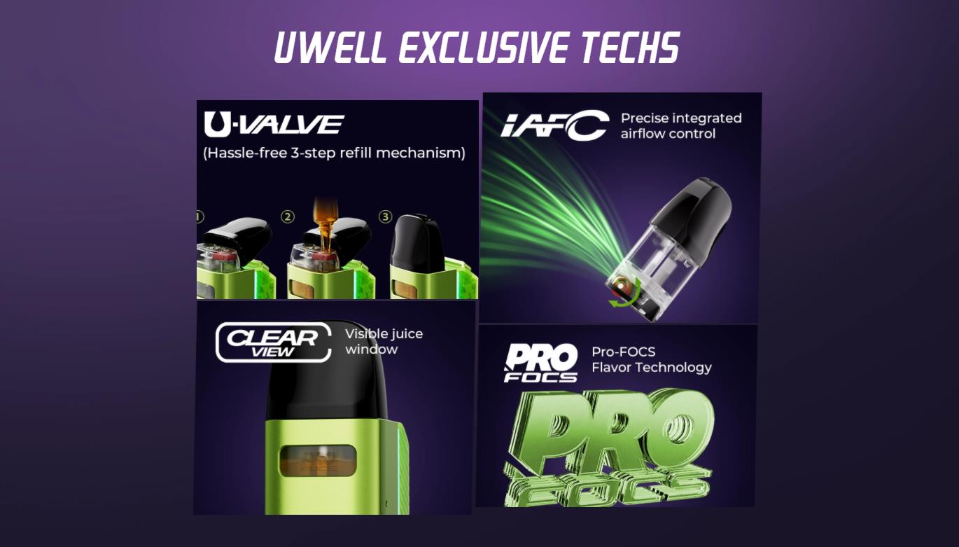 Uwell Caliburn GZ2 Cyber Pod System Kit 850mAh 2ml 9