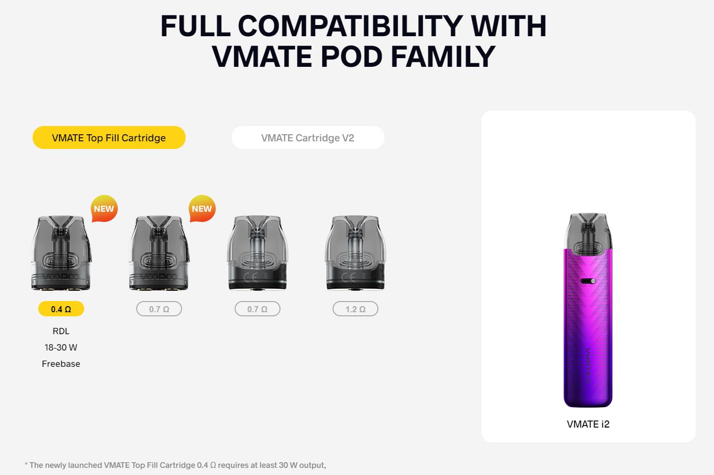 VOOPOO VMATE i2 Pod System Kit 1500mAh 3ml 14