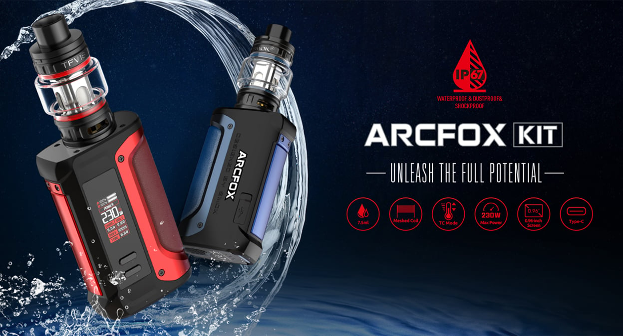 SMOK Arcfox 230W Mod Kit with TFV 18 Tank 7.5ml 2