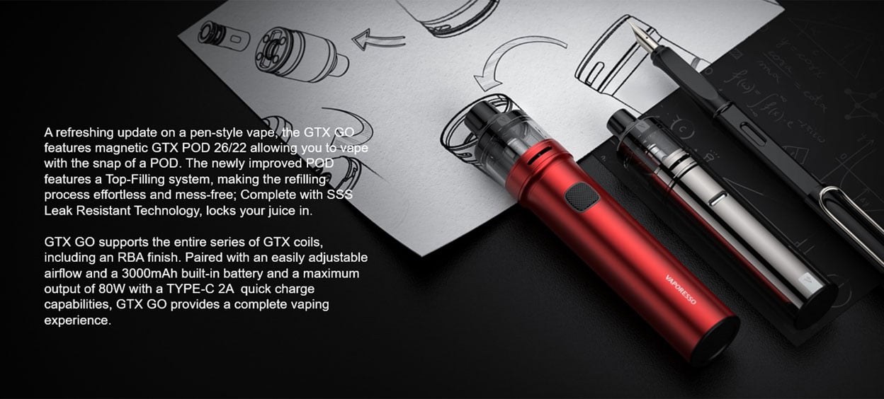 Vaporesso GTX Go 80 Mod Kit 3000mAh 5ml 2