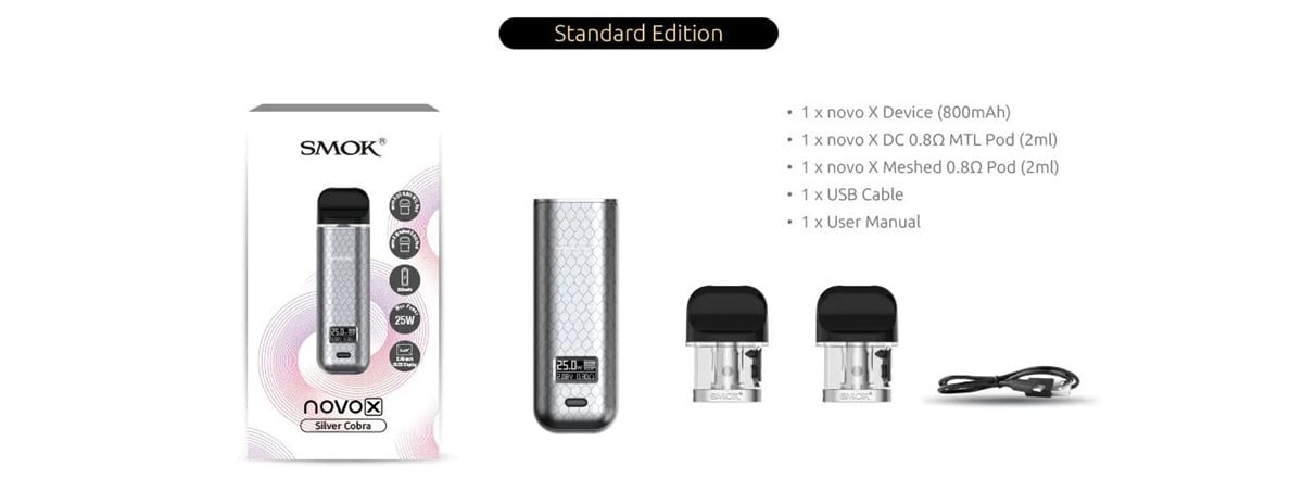 SMOK Novo X 25W Pod System Kit 800mAh 2ml 35