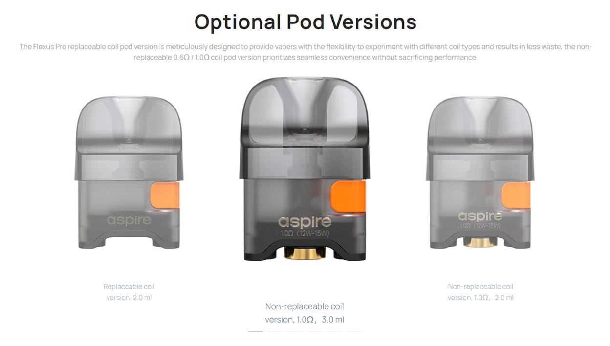 Aspire Flexus Pro Pod System Kit 1200mAh 3ml 9