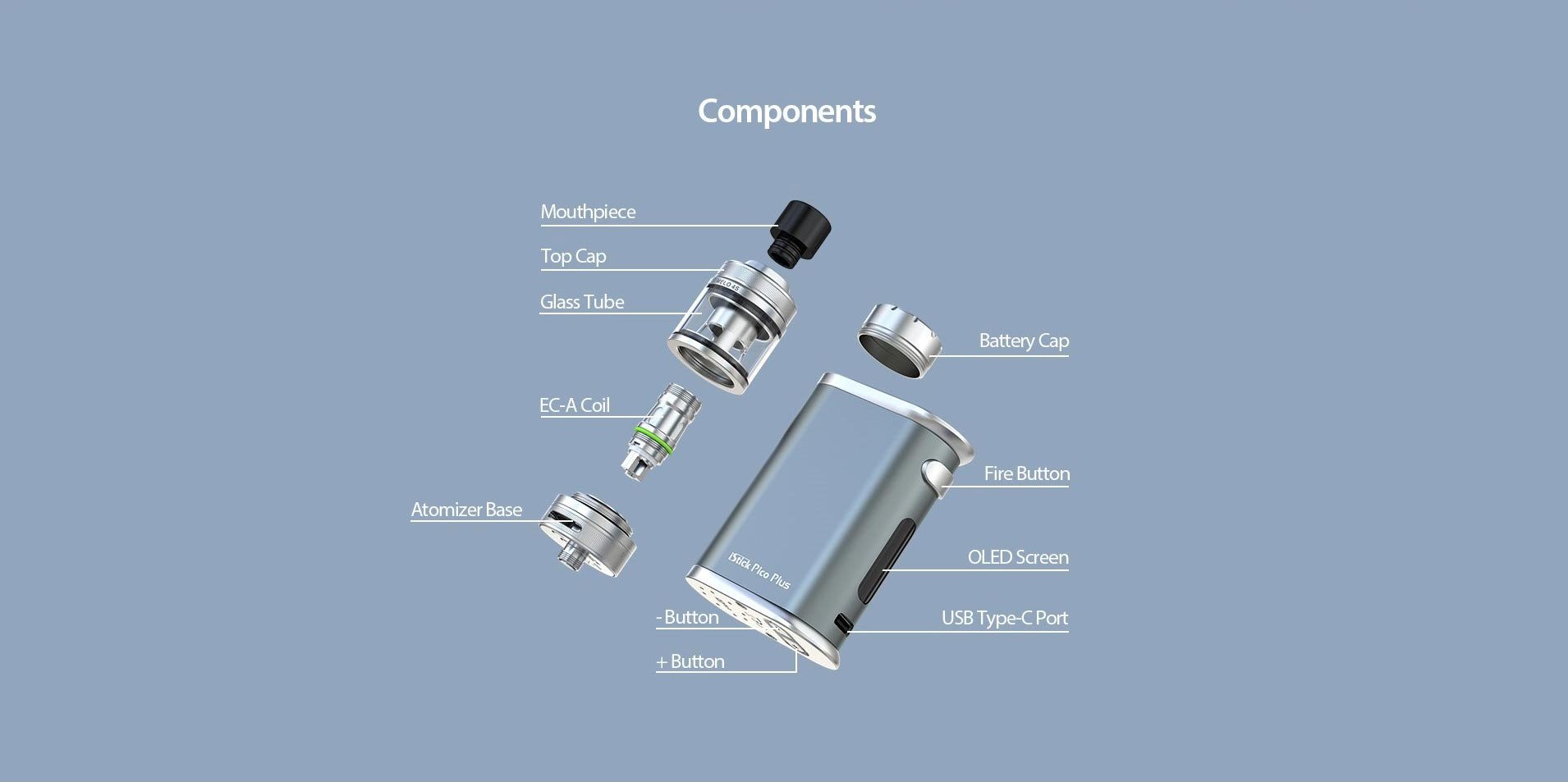 Eleaf iStick Pico Plus 75W Kit with Melo 4S Tank Atomizer 2ml 15