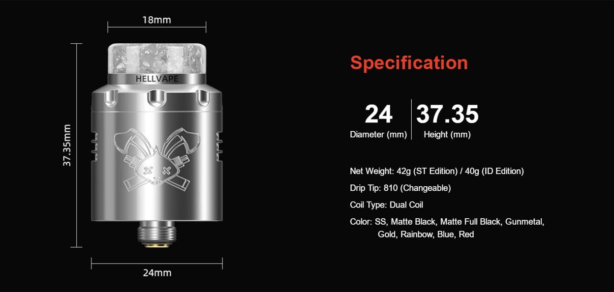 Hellvape Dead Rabbit 3 RDA Atomizer (24mm) 8