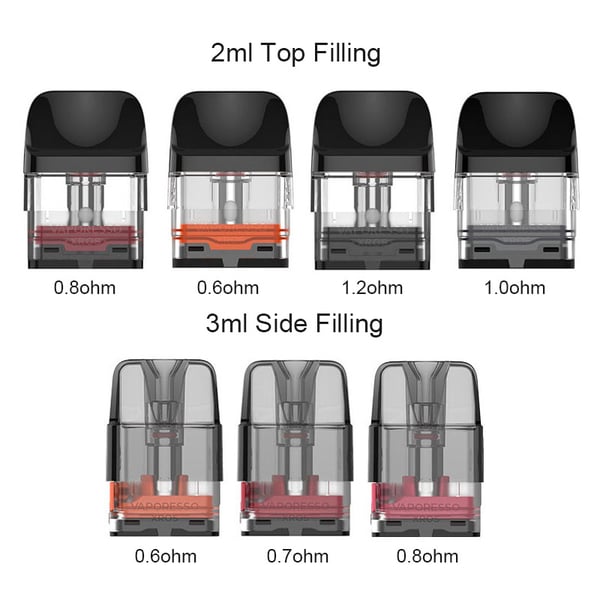 Vaporesso Xros Series Pod Cartridge for Xros / Xros 2 / Xros Mini / Xros 3 / Xros 3 Mini / Xros Nano / Xros 3 Nano / Xros Pro / Xros Cube / XROS 4 / XROS 4 Mini 2ml / 3ml (4pcs/pack)