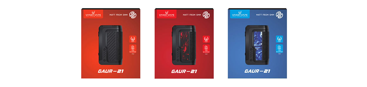 Vandy Vape GAUR-21 Dual 21700 Box Mod 200W 16