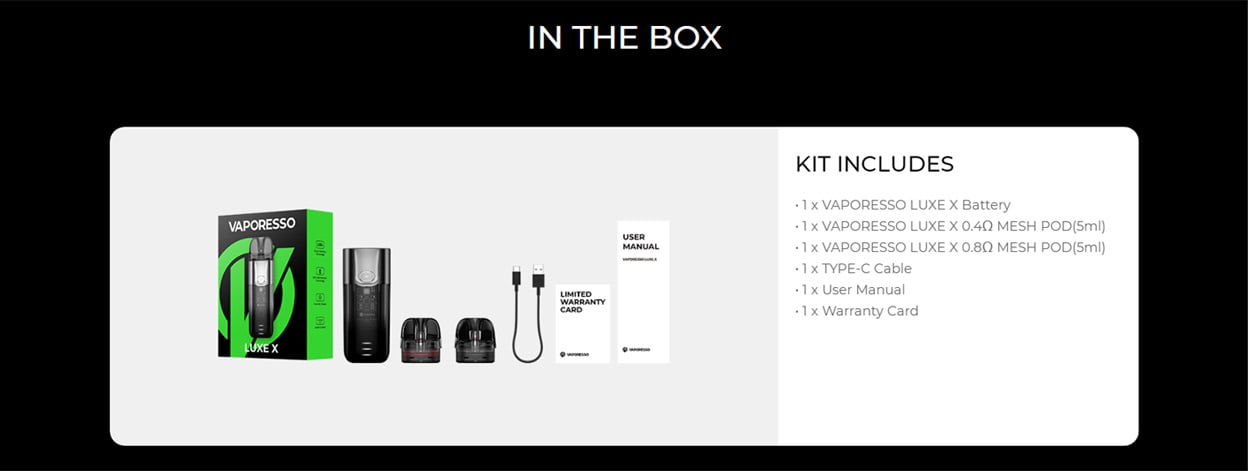 Vaporesso LUXE X Pod System Kit 1500mAh 5ml 17