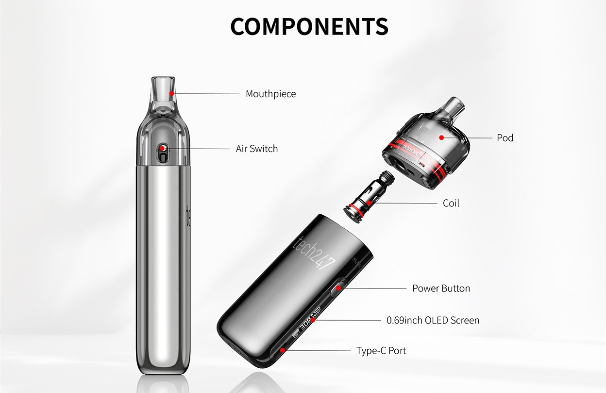 SMOK Tech247 Pod System Kit 1800mAh 4ml 3