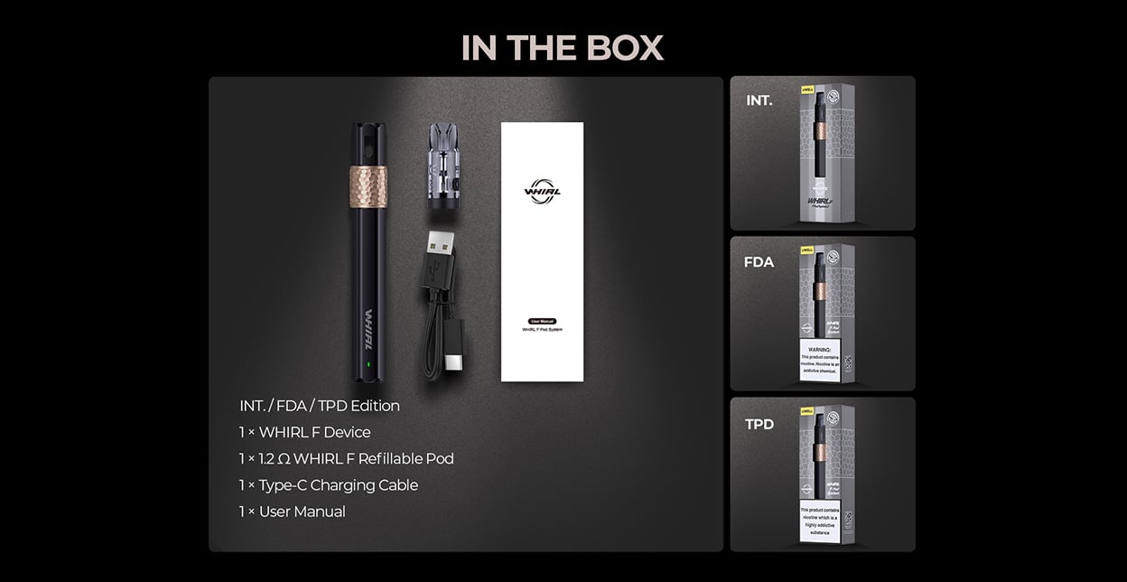 UWELL Whirl F Pod System Kit 450mAh 2ml 10