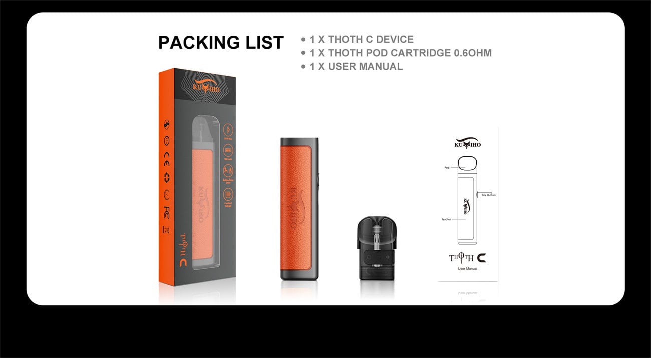 Kumiho THOTH C Pod System Kit 900mAh 2ml 15