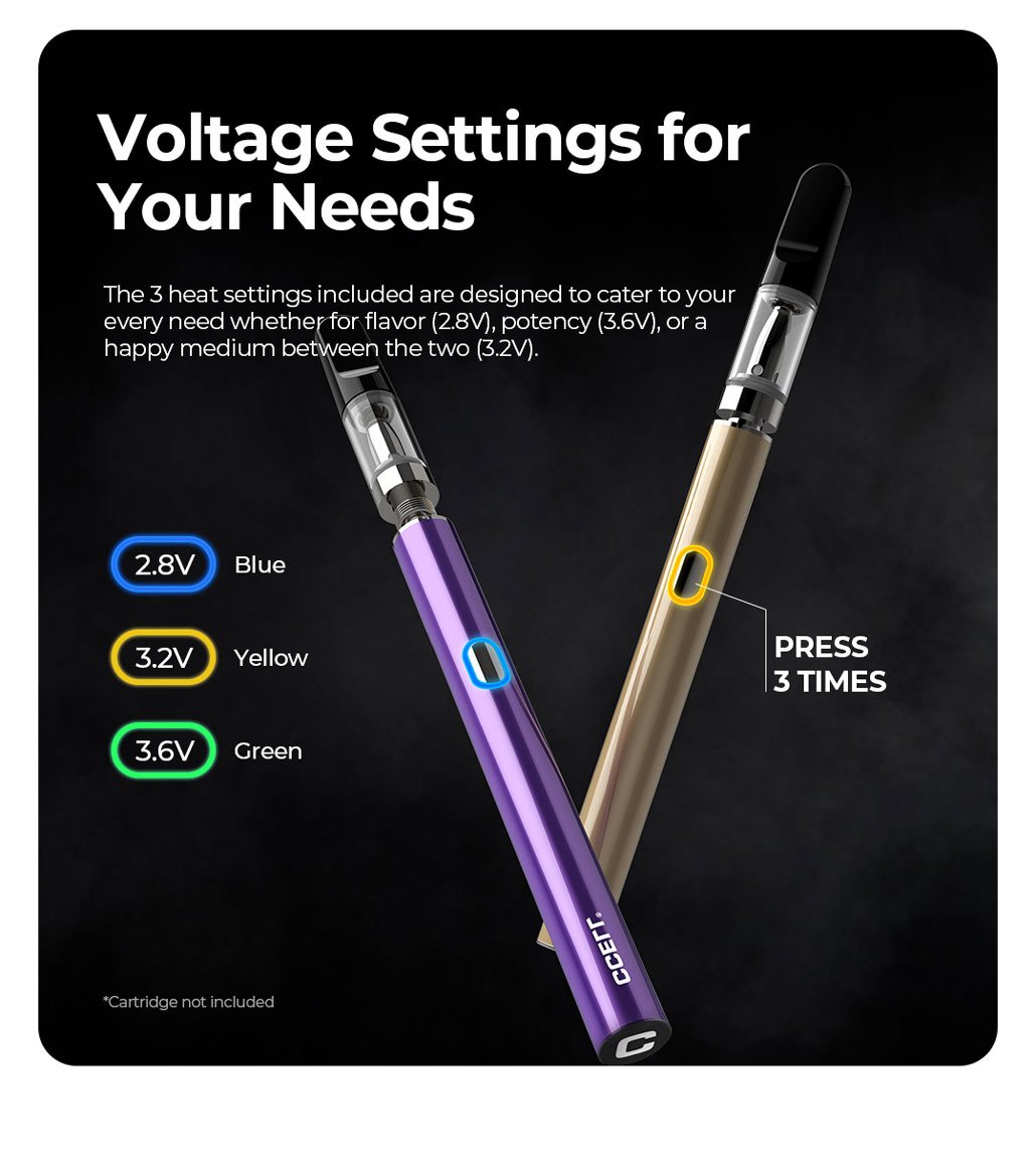 CCELL M3B Pro 510 Vaporizer Battery 350mAh 9