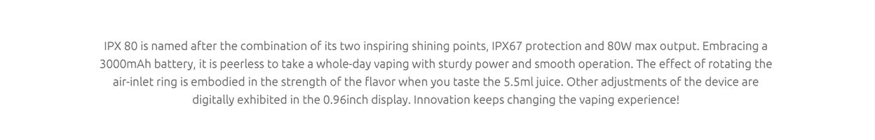 SMOK IPX80 80W Pod Mod Kit 3000mAh 5.5ml 2