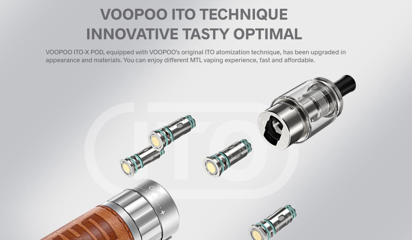 Voopoo Drag Q Pod System Kit with ITO-X Pod 1250mAh 3.5ml 4