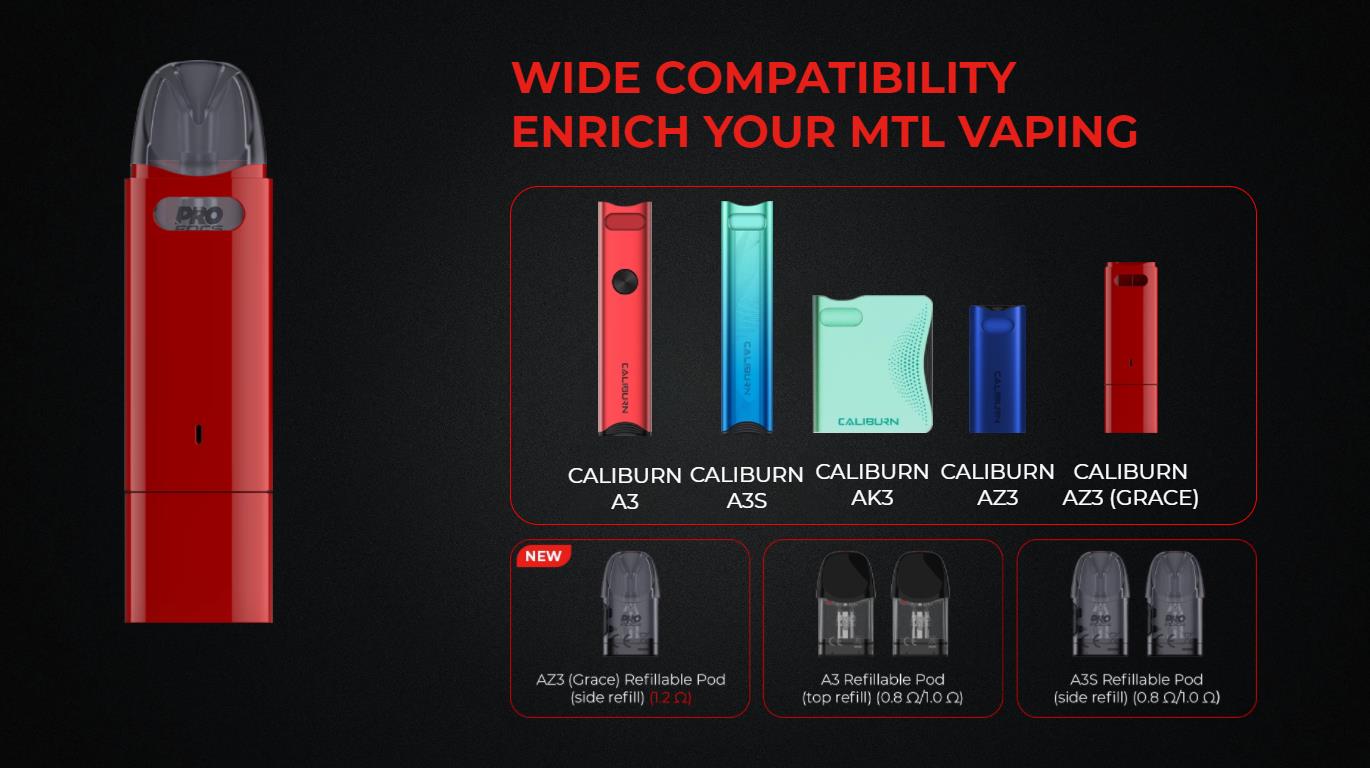 Uwell Caliburn AZ3 Grace Pod System Kit 750mAh 2ml 5