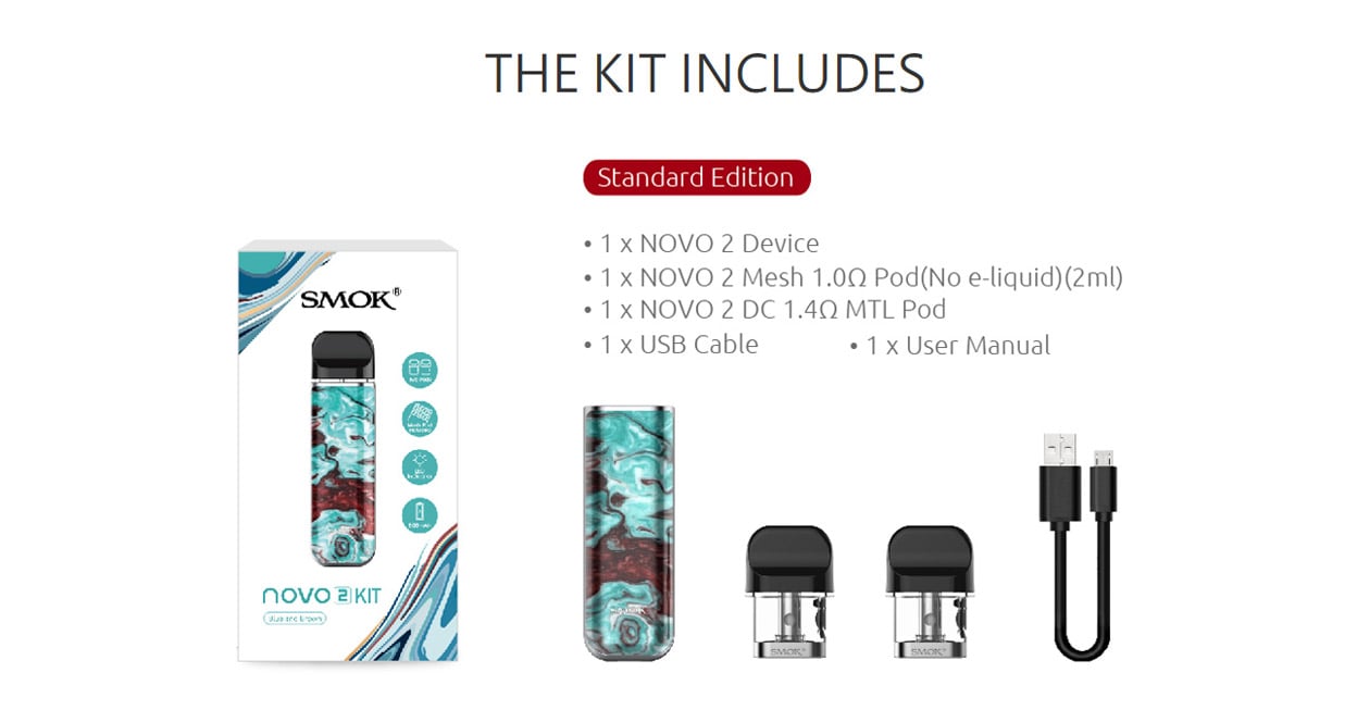 Smok Novo 2 Pod Starter Kit 800mAh 2ml 22