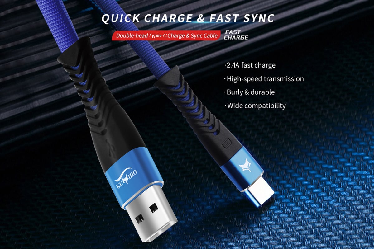 Kumiho K2 Zn-alloy Fast Charge Sync Type-C Cable 1