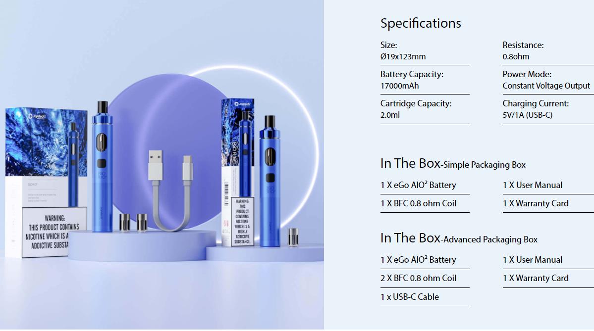 Joyetech eGo AIO 2 Kit 1700mAh 2ml 15