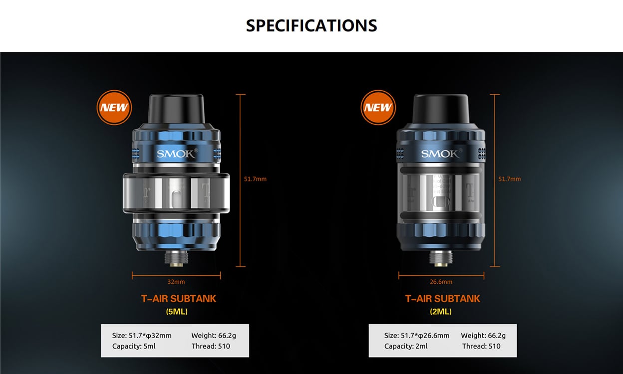 SMOK T-Air Subtank Atomizer 5ml 31