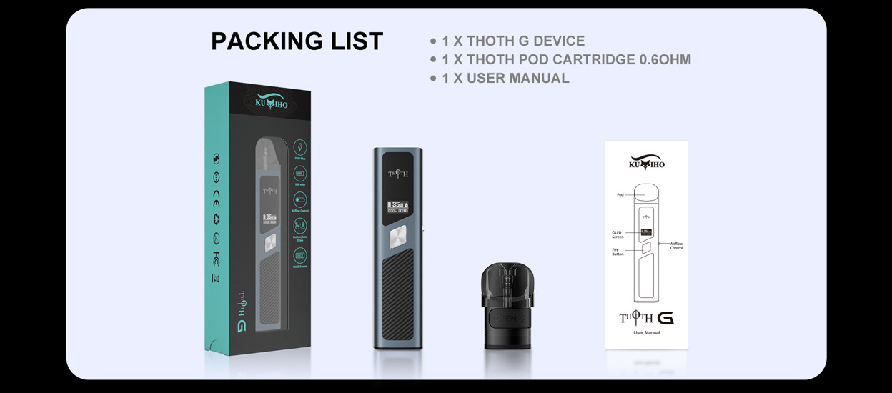 Kumiho THOTH G Pod System Kit 900mAh 2ml 12