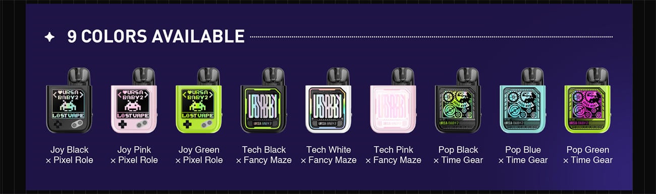 Lost Vape Ursa Baby 2 Pod System Kit 900mAh 2.5ml / 2ml 1