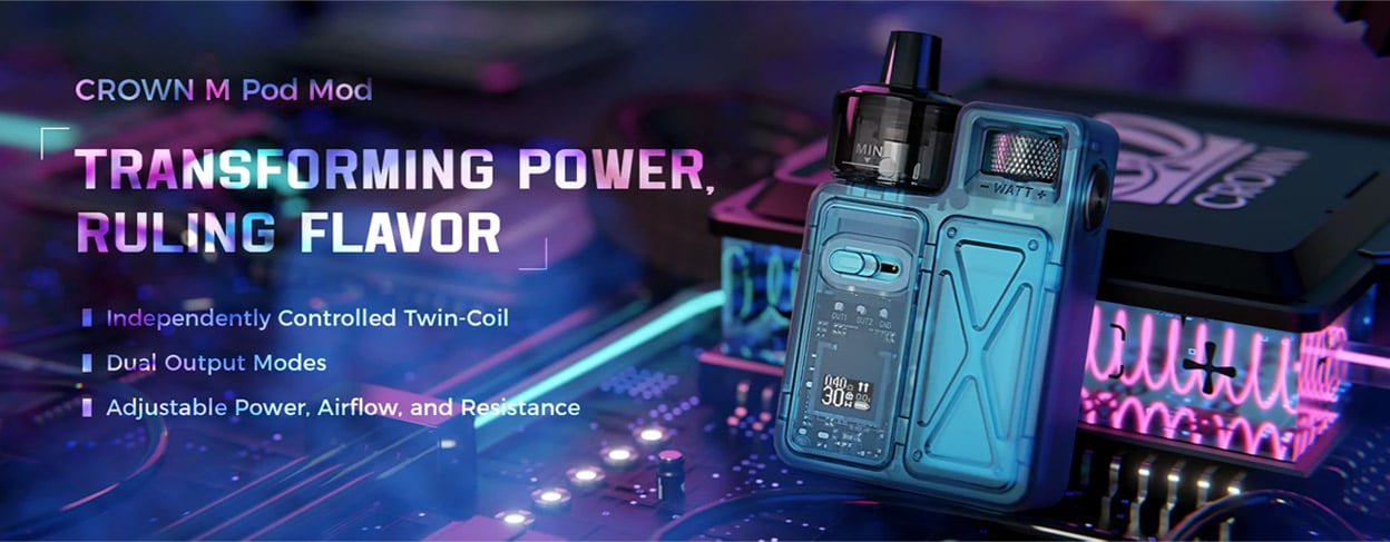 Uwell Crown M Pod Mod Kit 1000mAh 4ml 1