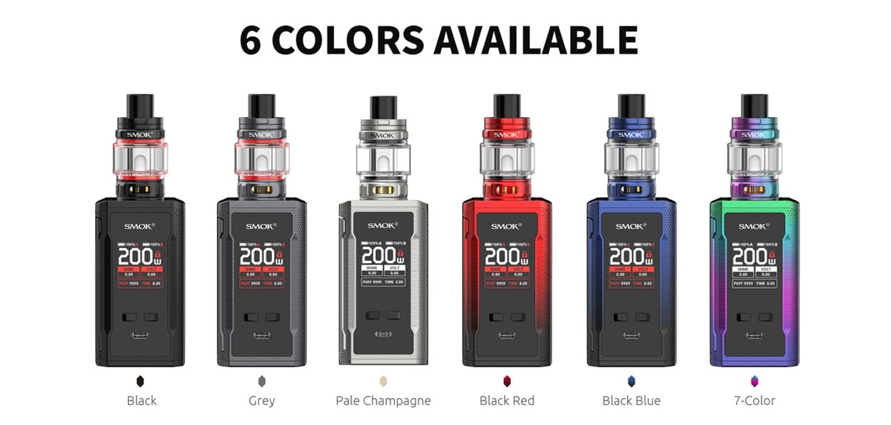 Smok R-Kiss 2 Mod Kit 200W with TFV18 Mini Tank Atomizer 6.5ml 2