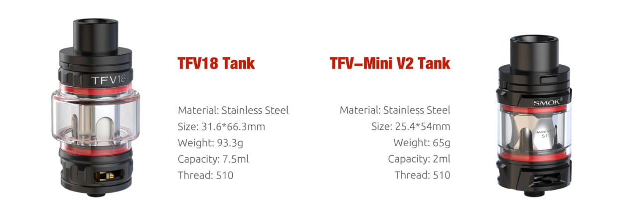 SMOK Arcfox 230W Mod Kit with TFV 18 Tank 7.5ml 6