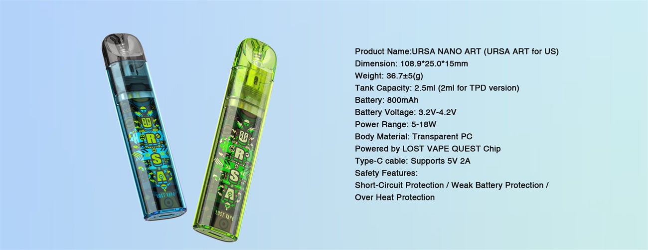 Lost Vape Ursa Art Pod System Kit 800mAh 2.5ml 9