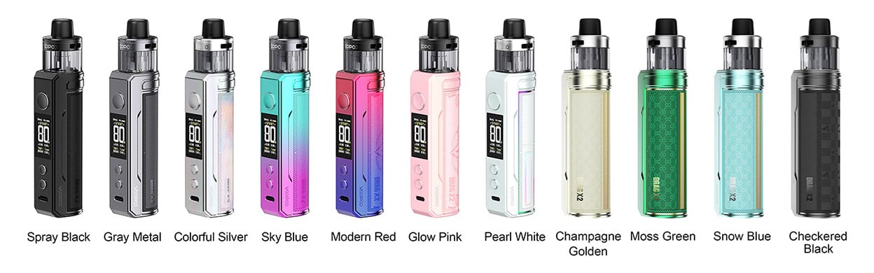 Voopoo Drag X2 80W Box Mod Kit with PnP X Cartridge DTL 5ml, Auto Power Off if no Operation for 10 Minutes 1