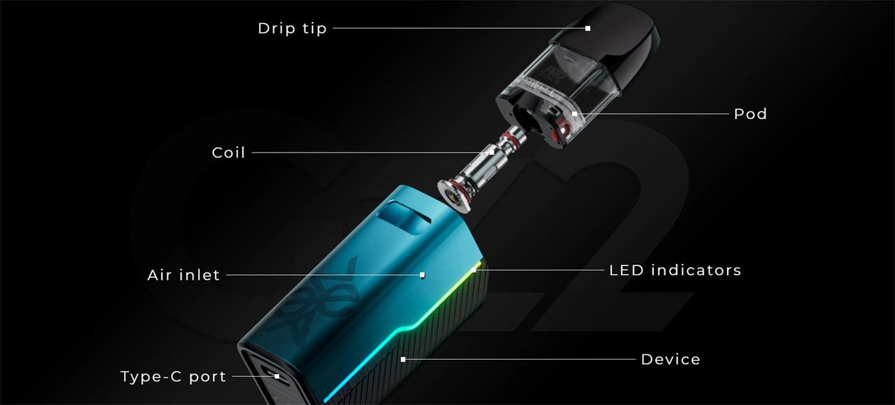 Uwell Caliburn GZ2 Pod System Kit 850mAh 2ml 10