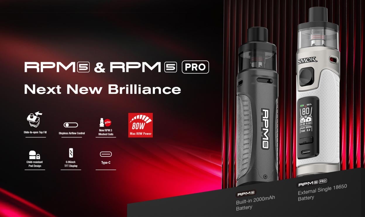 Smok RPM 5 80W Pod System Kit 2000mAh 6.5ml 1