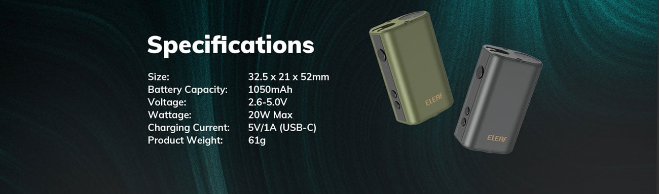 Eleaf Mini iStick 20W Mod 1050mAh 9