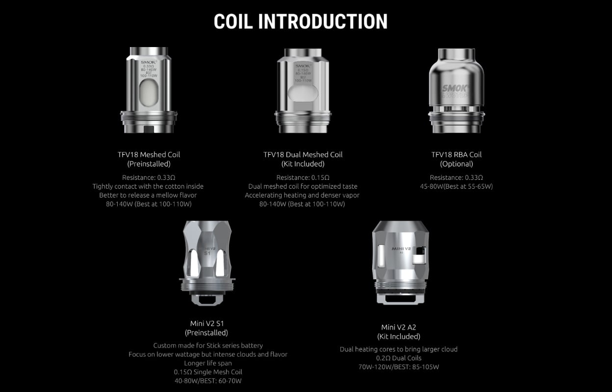 SMOK Arcfox 230W Mod Kit with TFV 18 Tank 7.5ml 20