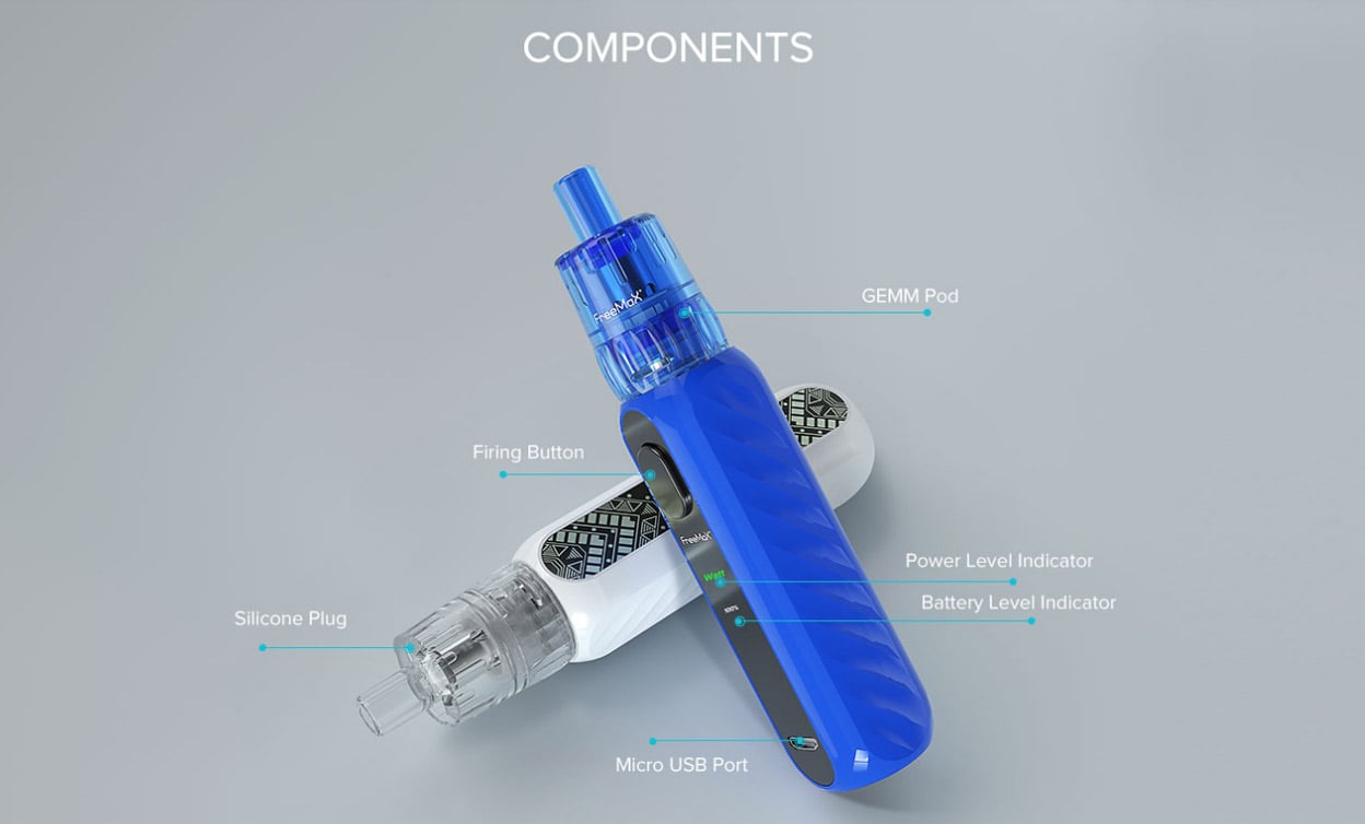 FreeMax Gemm 25W Pod Mod Kit 1300mAh 2ml 9