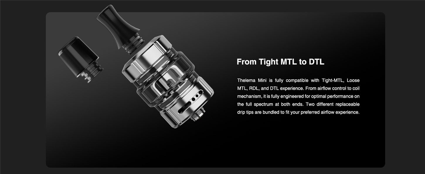 Lost Vape Thelema Mini 45W Box Mod Kit with UB Lite Tank Atomizer 1500mAh 3.5ml 10