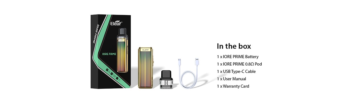 Eleaf Iore Prime Pod System Kit 900mAh 2ml 12