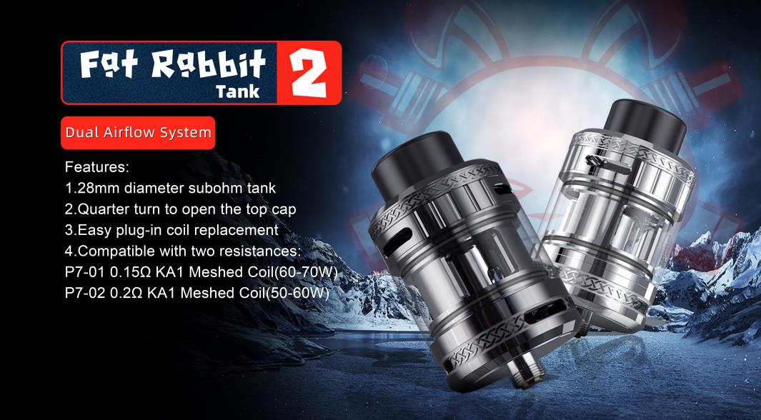 Hellvape Fat Rabbit 2 Sub Ohm Tank 5ml (28mm) 1