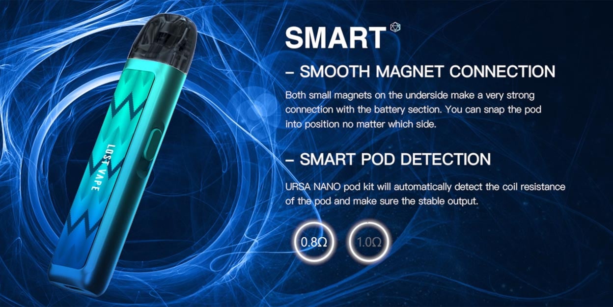 Lost Vape Ursa nano Pod System Kit 800mAh 2.5ml 7