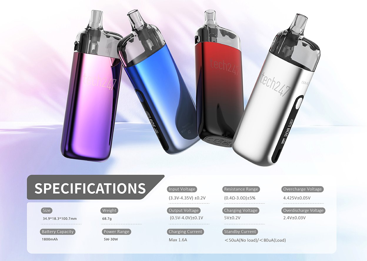 SMOK Tech247 Pod System Kit 1800mAh 4ml 4