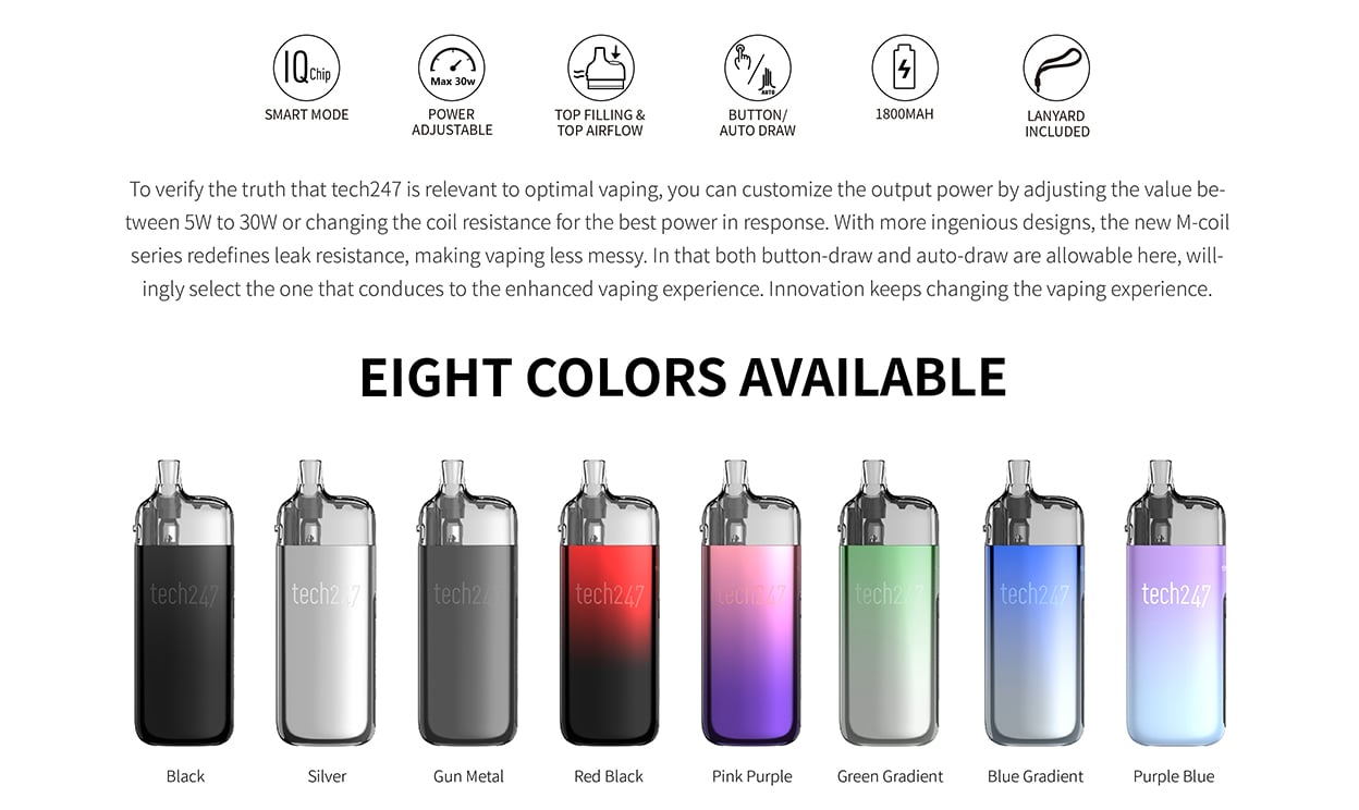 SMOK Tech247 Pod System Kit 1800mAh 4ml 2