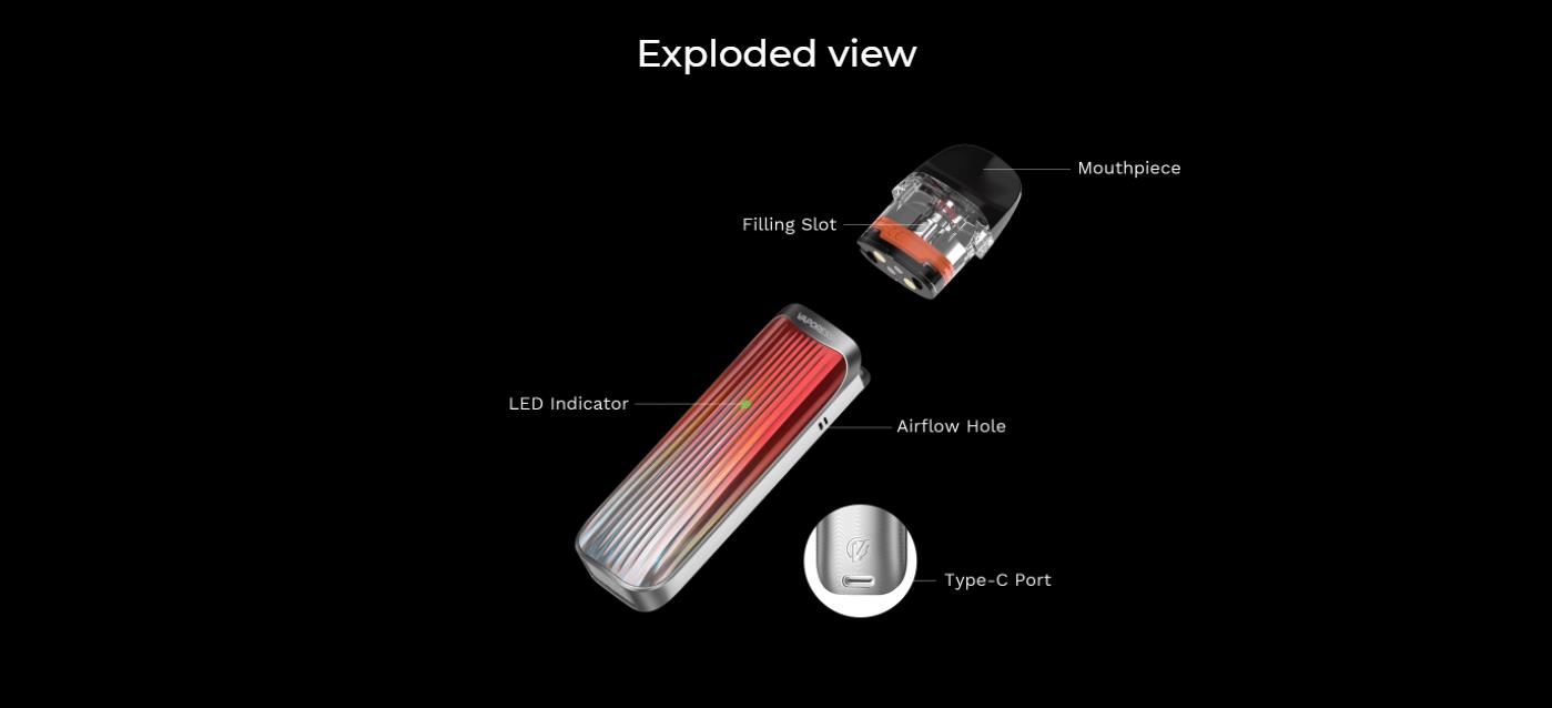 Vaporesso LUXE QS Pod System Kit 1000mAh 2ml 9