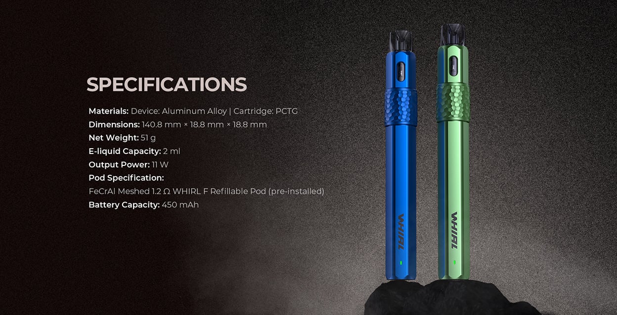 UWELL Whirl F Pod System Kit 450mAh 2ml 9