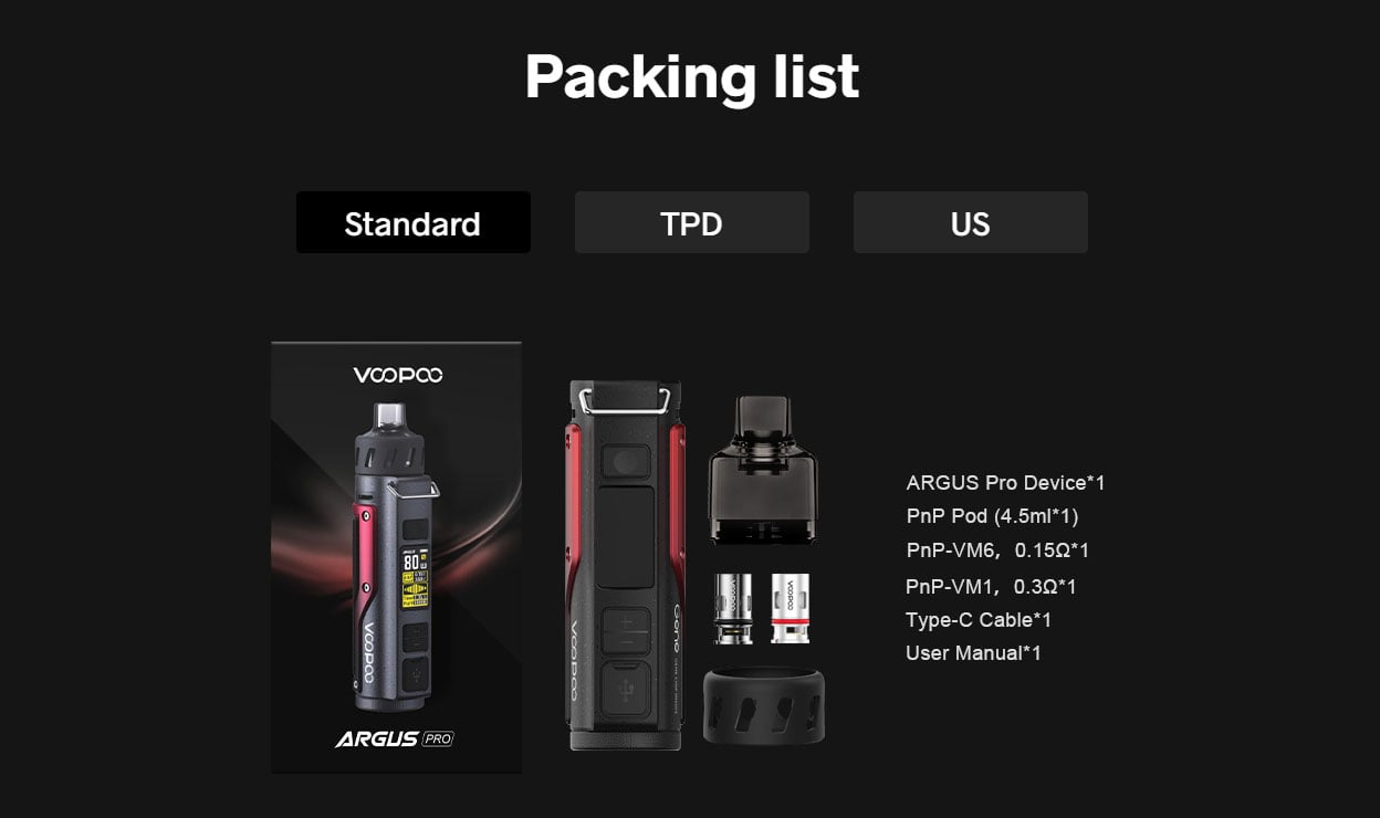 Voopoo Argus Pro Pod Mod Kit 3000mAh 4.5ml 19