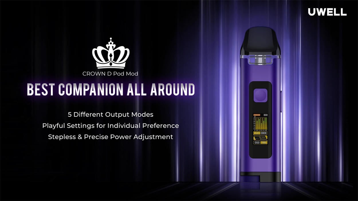 Uwell Crown D Pod Mod Kit 1100mAh 3ml 1