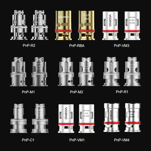 Voopoo PnP Replacement Coils for Drag Baby/Mini/2/S/X,VINCI Series Kit,Argus Pro,PnP 20/22,V.SUIT,Doric 60,Drag E60,Drag H80 S (5Pcs/Pack)